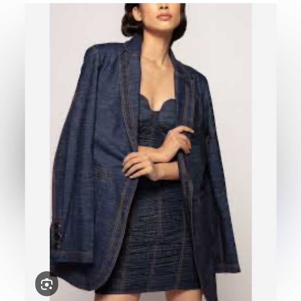 Saaksha and  Kinni Dark Blue Denim Jacket
